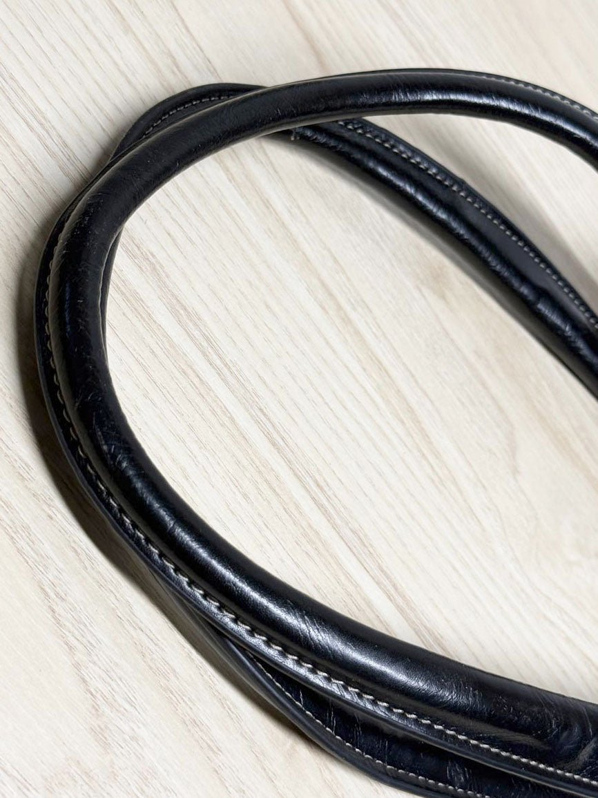 nwt vintage nine west canvas faux leather shoulder bag | nine & co - good market thrift store