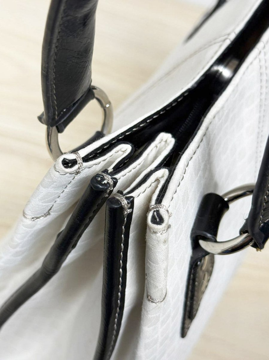 nwt vintage nine west canvas faux leather shoulder bag | nine & co - good market thrift store