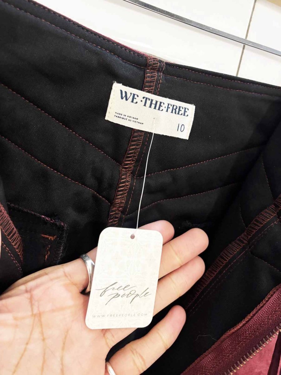 nwt we the free western faux suede mini skirt | free people - good market thrift store