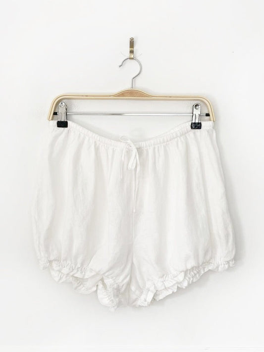 nwt wilfred dolores 100% organic linen bloomer mini shorts | aritzia - good market thrift store