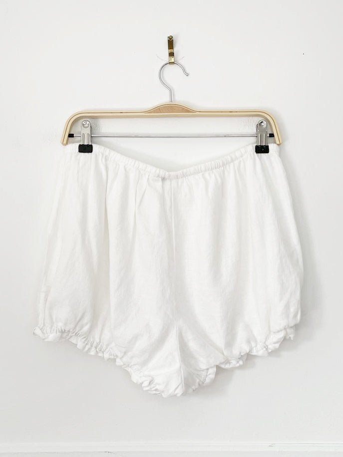 nwt wilfred dolores 100% organic linen bloomer mini shorts | aritzia - good market thrift store