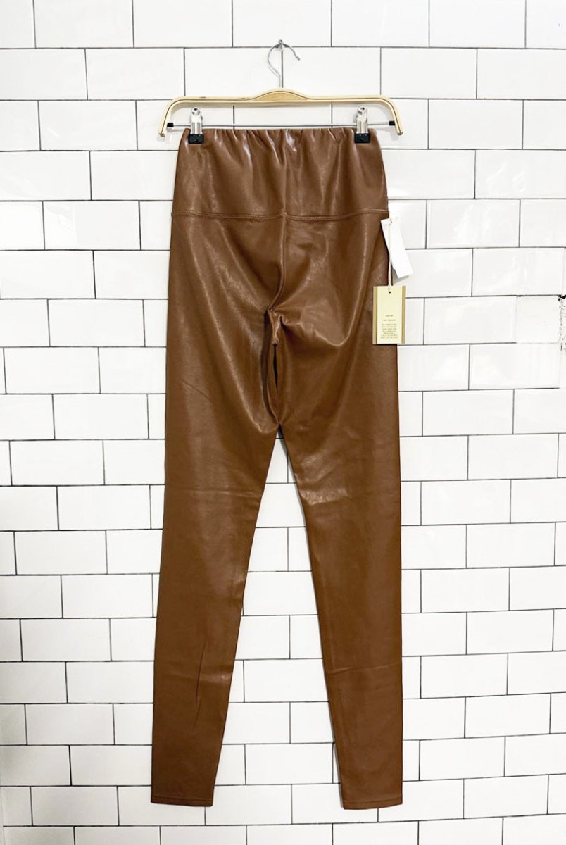 nwt wilfred free daria faux leather leggings | aritzia - good market thrift store