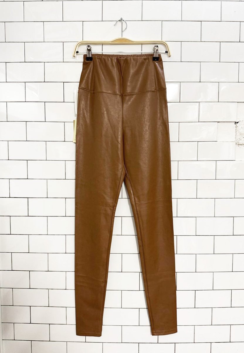 nwt wilfred free daria faux leather leggings | aritzia - good market thrift store