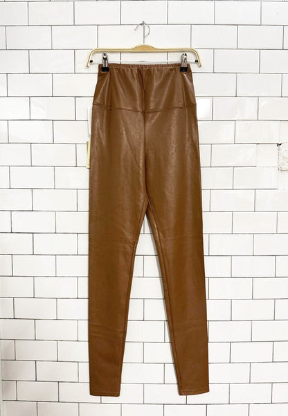 nwt wilfred free daria faux leather leggings | aritzia - good market thrift store