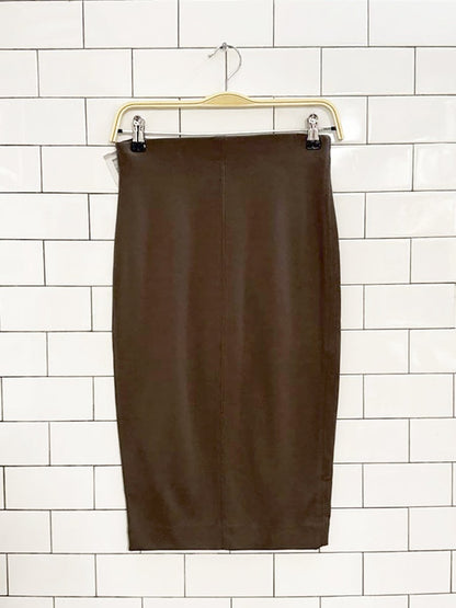 nwt wilfred lis soft pencil midi skirt | aritzia - good market thrift store