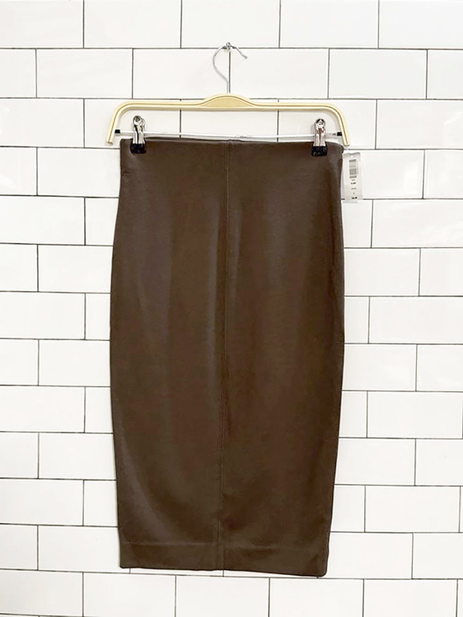 nwt wilfred lis soft pencil midi skirt | aritzia - good market thrift store