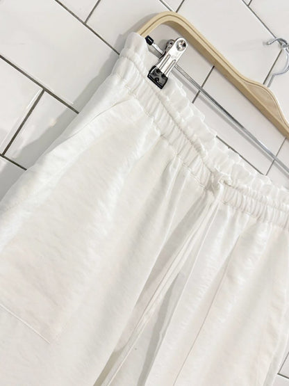 nwt zara drawstring loose fit travel pant - good market thrift store