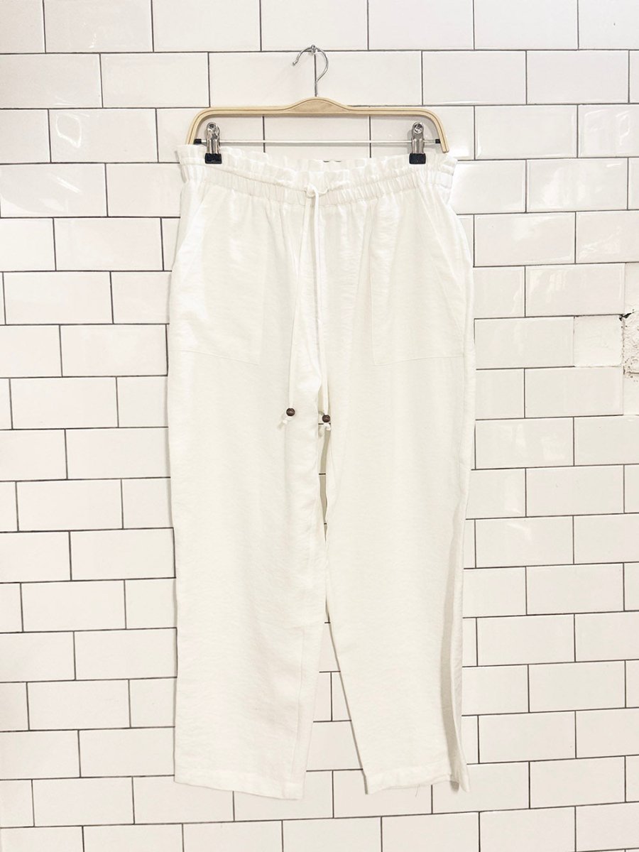 nwt zara drawstring loose fit travel pant - good market thrift store