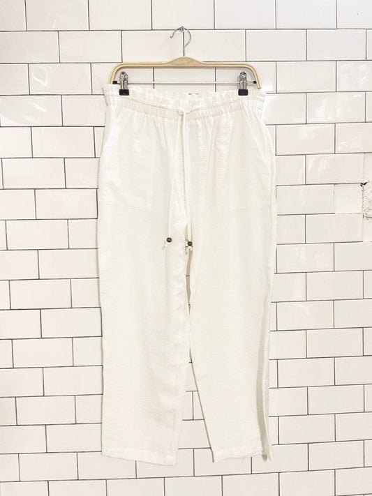 nwt zara drawstring loose fit travel pant - good market thrift store