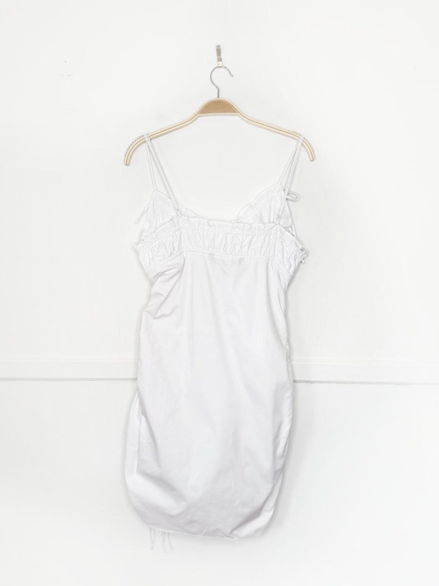 nwt zara ruffle top ruched mini dress - good market thrift store