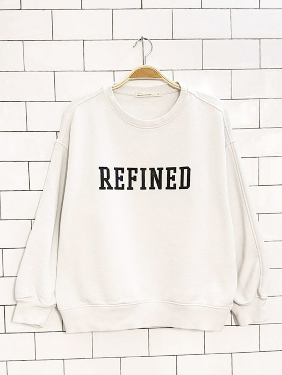 oak and fort refined oversized sweatshirt - good market thrift store