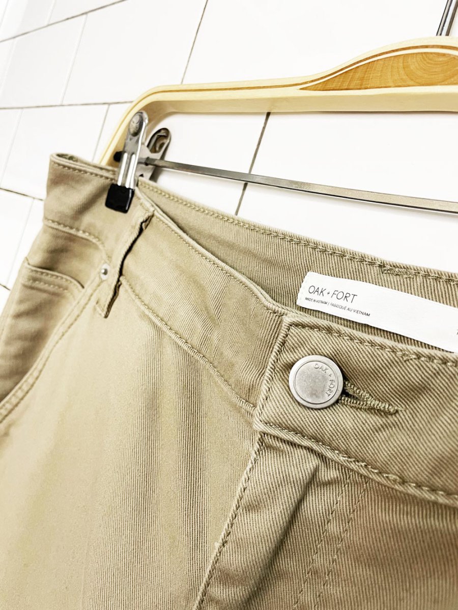 oak + fort double knee twill baggy carptenter pants - good market thrift store