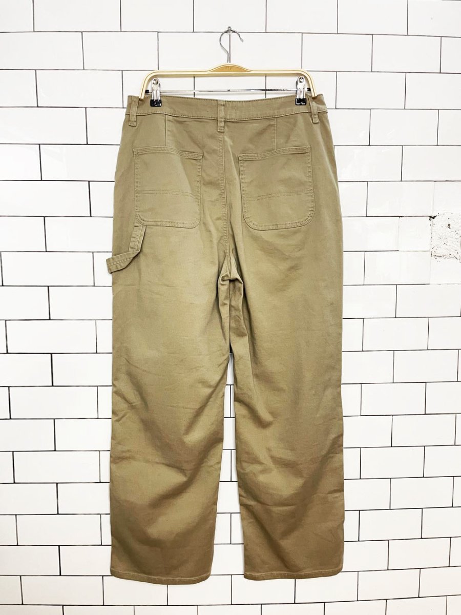 oak + fort double knee twill baggy carptenter pants - good market thrift store