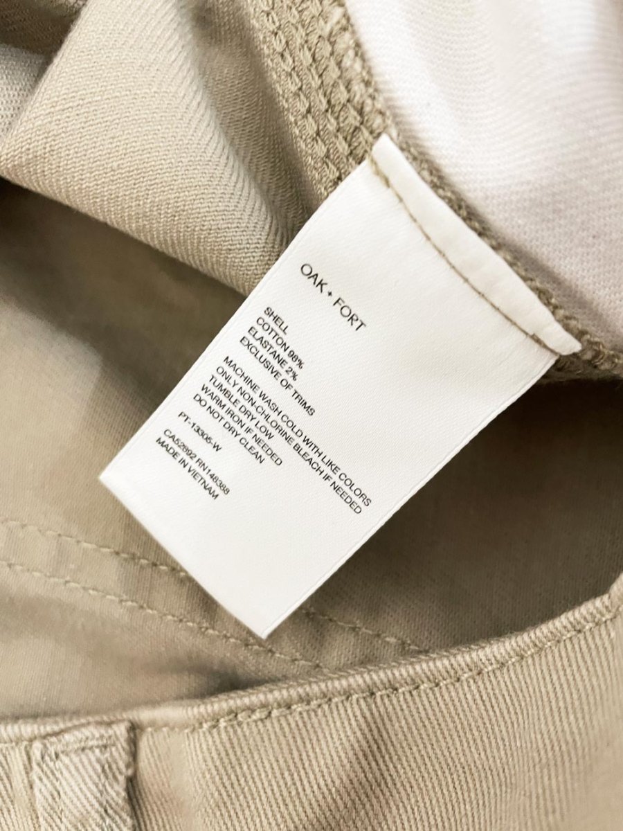 oak + fort double knee twill baggy carptenter pants - good market thrift store