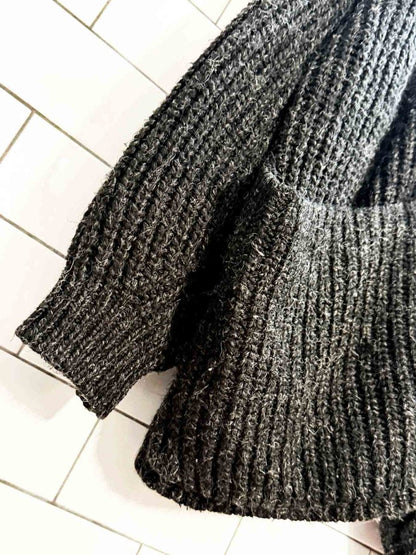 oak + fort wool - blend chunky knit cardigan - good market thrift store