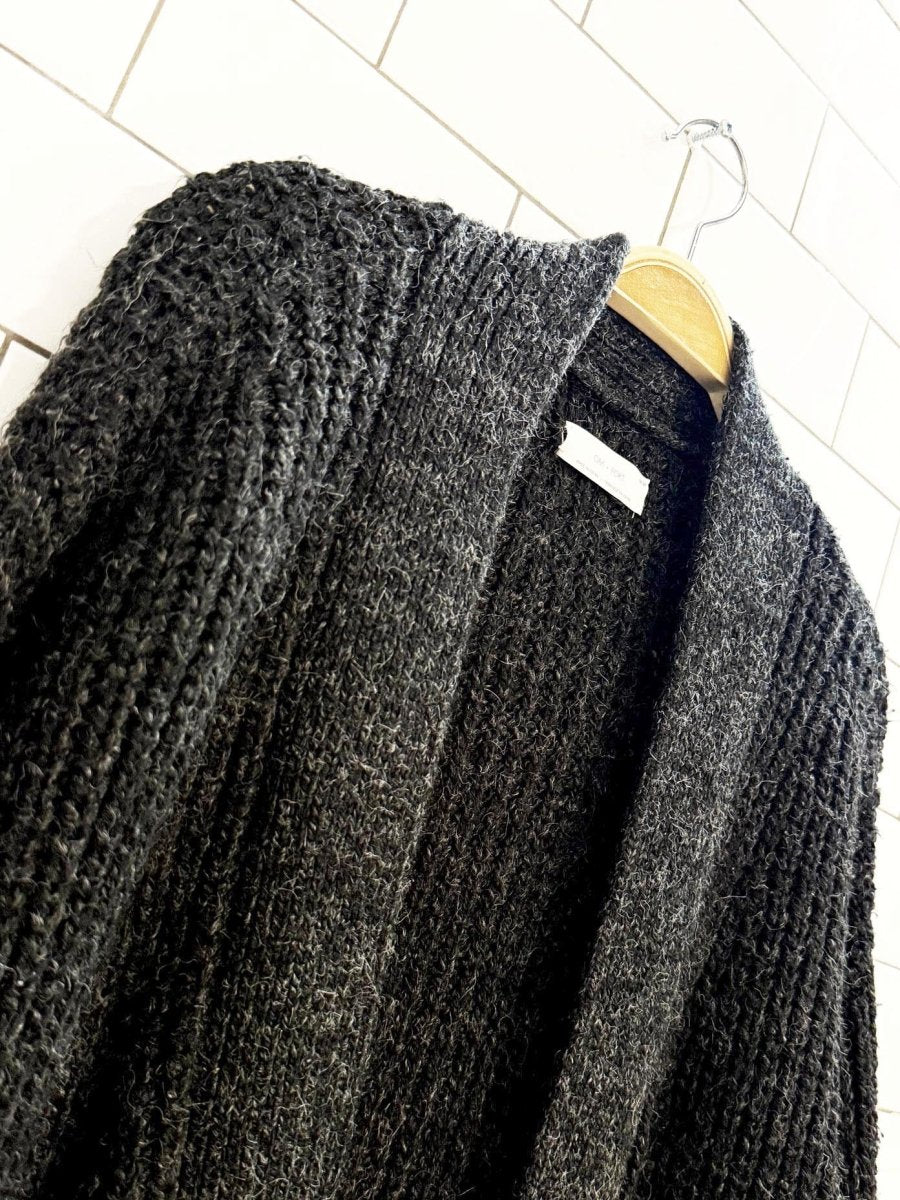 oak + fort wool - blend chunky knit cardigan - good market thrift store
