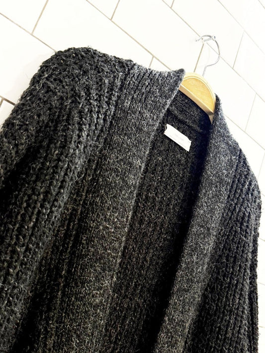 oak + fort wool - blend chunky knit cardigan - good market thrift store