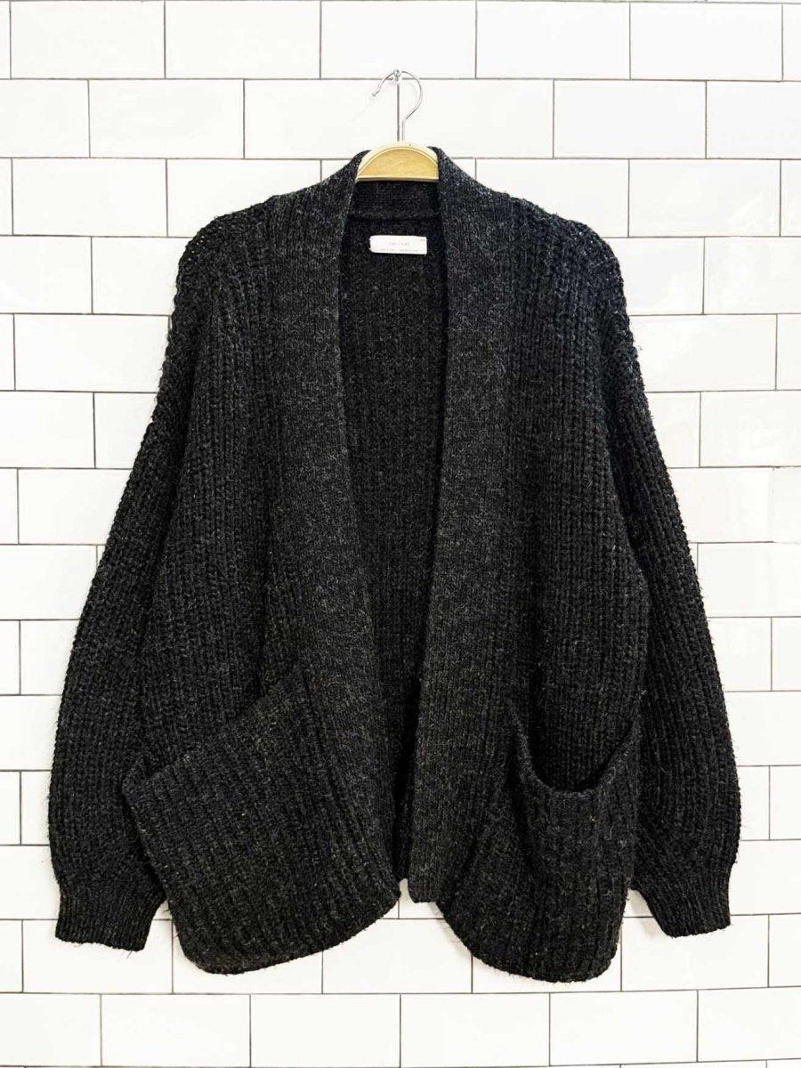oak + fort wool - blend chunky knit cardigan - good market thrift store