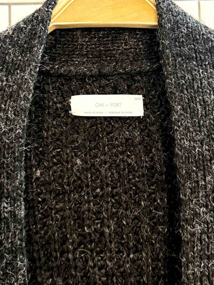 oak + fort wool - blend chunky knit cardigan - good market thrift store