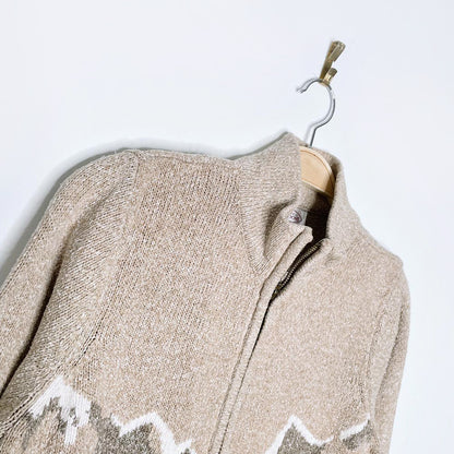 vintage 00s NR ice skaters knit cardigan