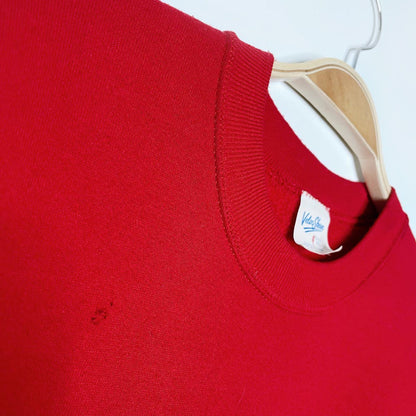 vintage 90s mickey + minnie seasons greetings crop crew