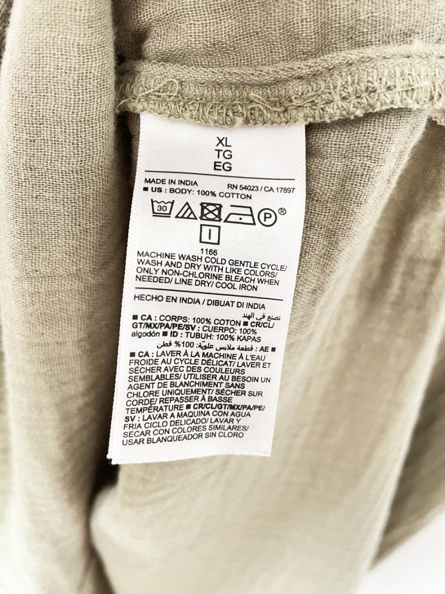 old navy gauze cotton tie back resort maxi dress - good market thrift store