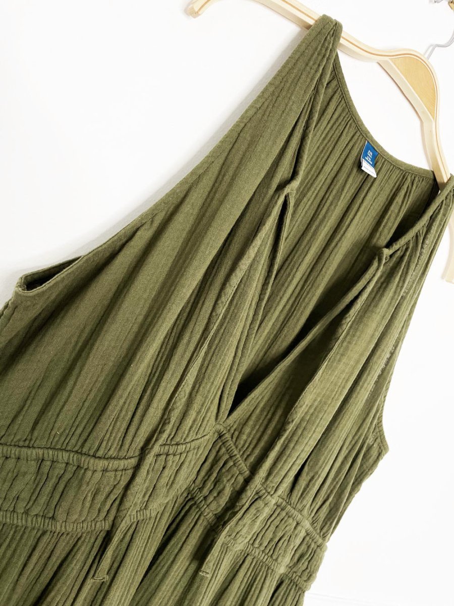 old navy gauze cotton tiered maxi dress - good market thrift store