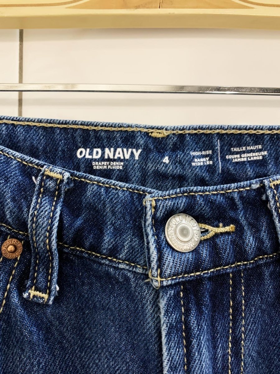old navy high rise baggy wide leg jeans - good market thrift store