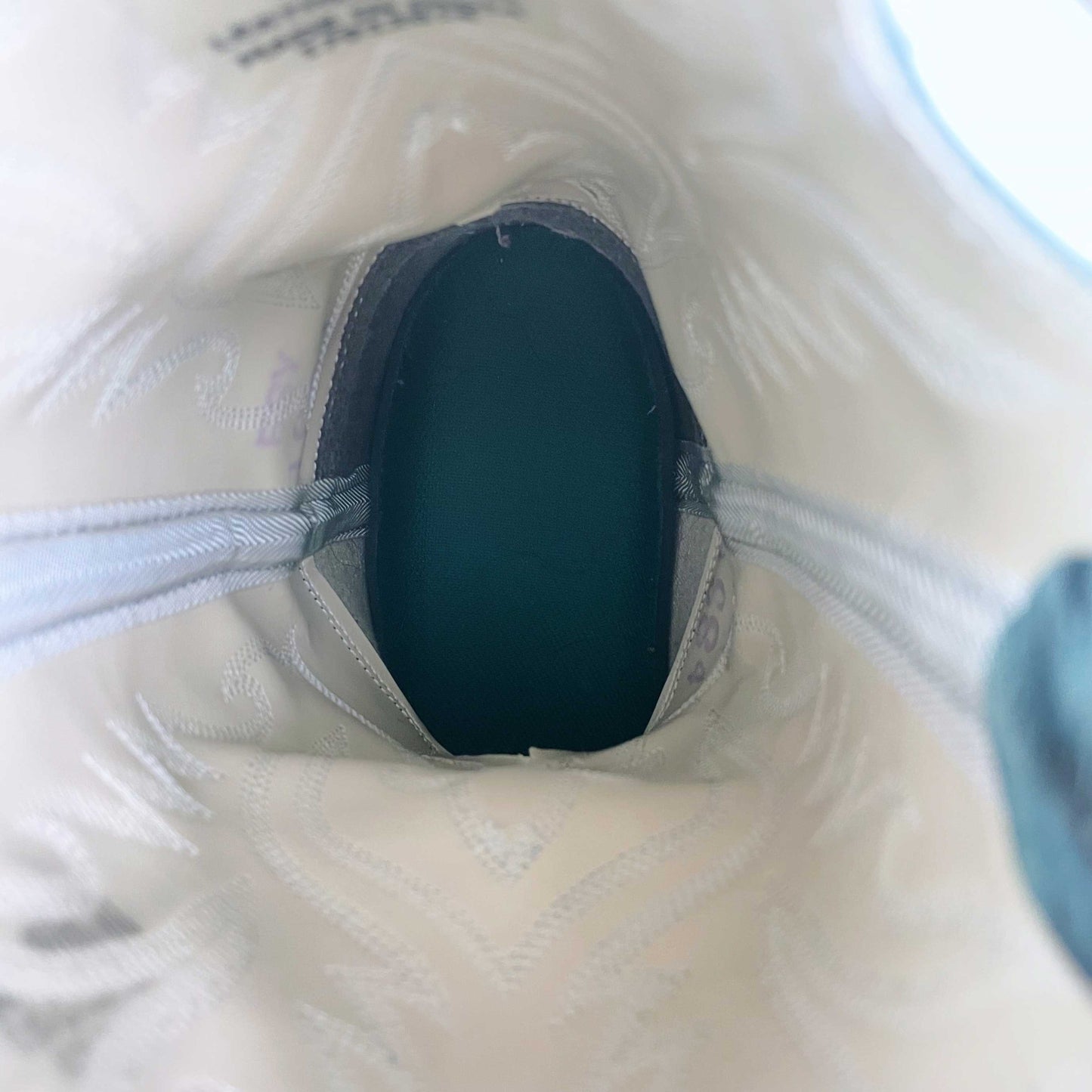 vintage old west leather two tone cowboy boot - size 5