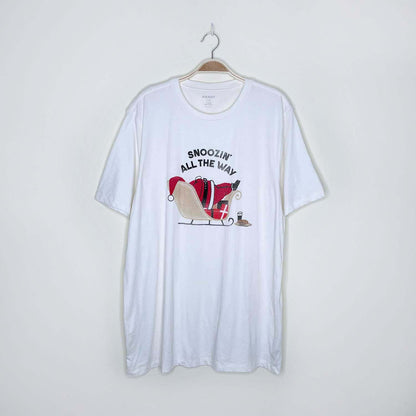 old navy santa snoozin all the way tee - size xl tall