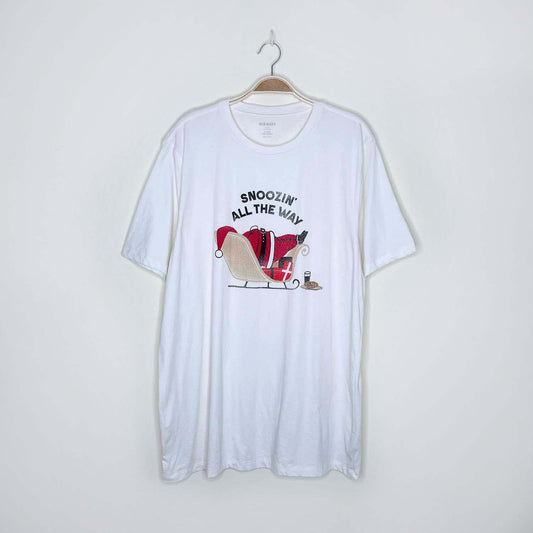 old navy santa snoozin all the way tee - size xl tall