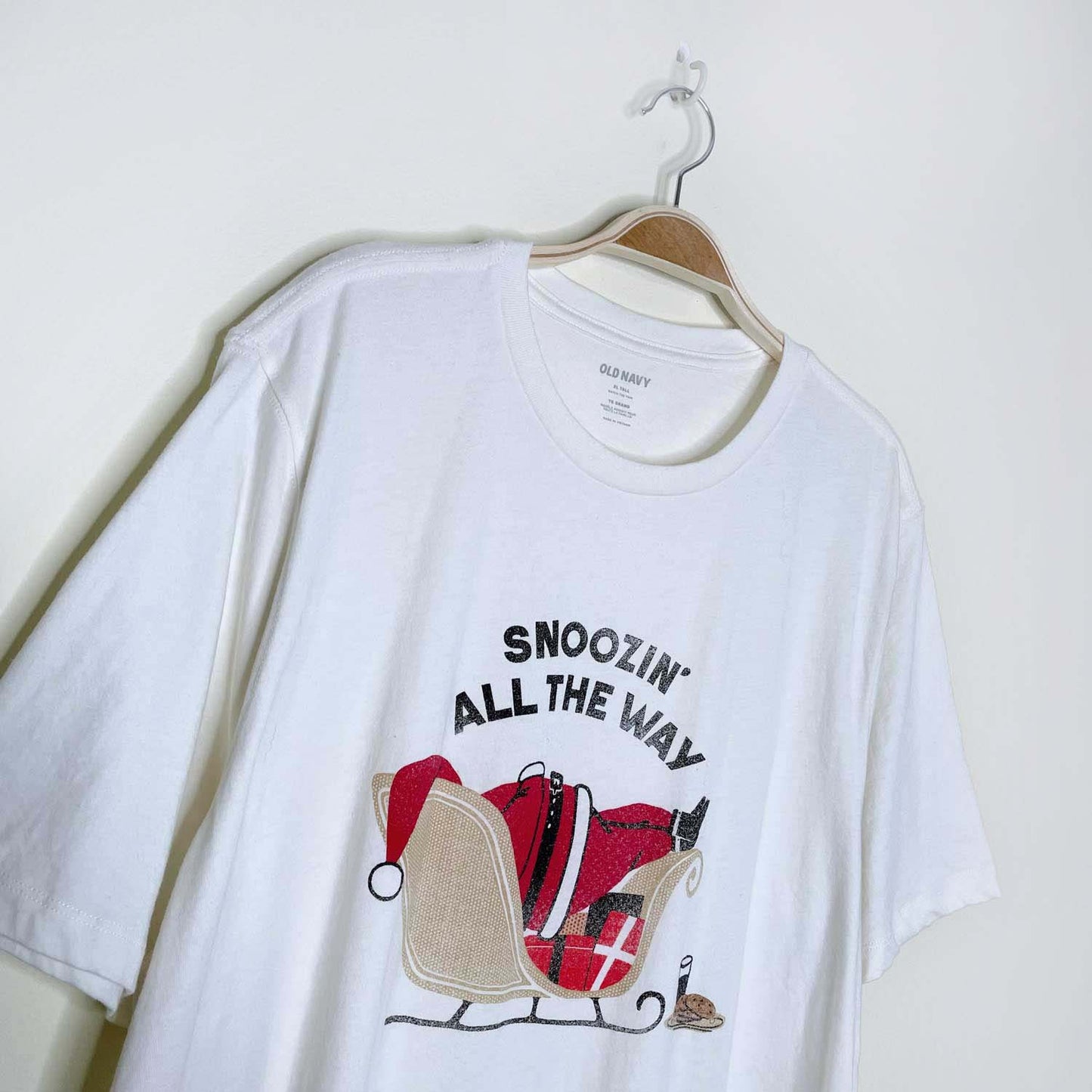 old navy santa snoozin all the way tee - size xl tall