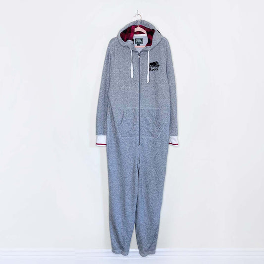 roots cabin salt & pepper onesie - size medium