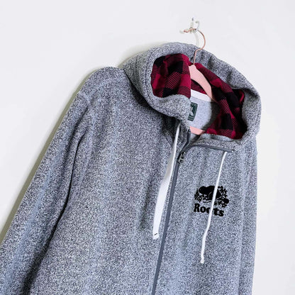 roots cabin salt & pepper onesie - size medium