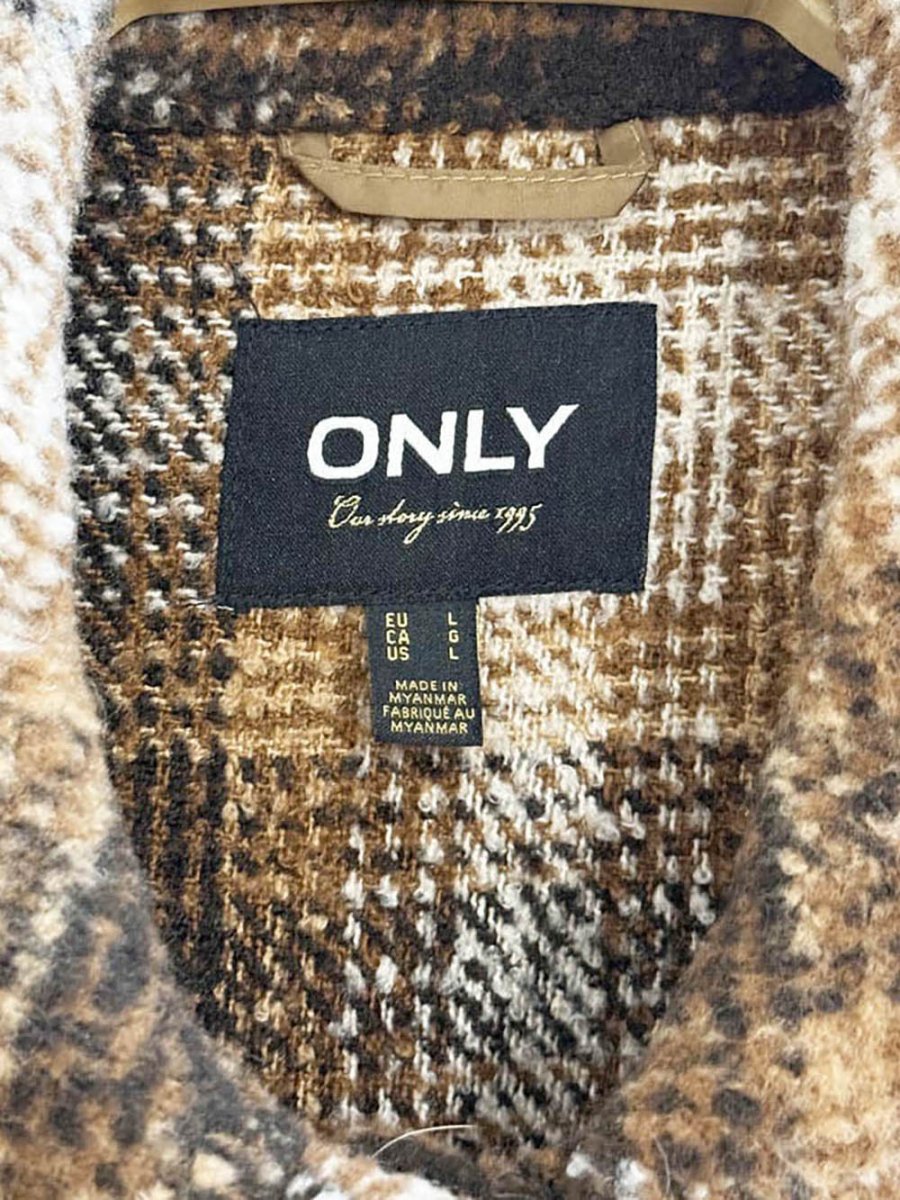 only plaid teddy fleece shirt jacket - good market thrift store