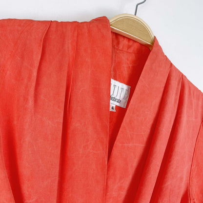 vintage petite sophisticate tie front blouse