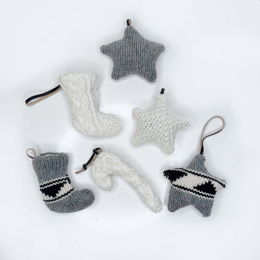 handmade knit plush ornament