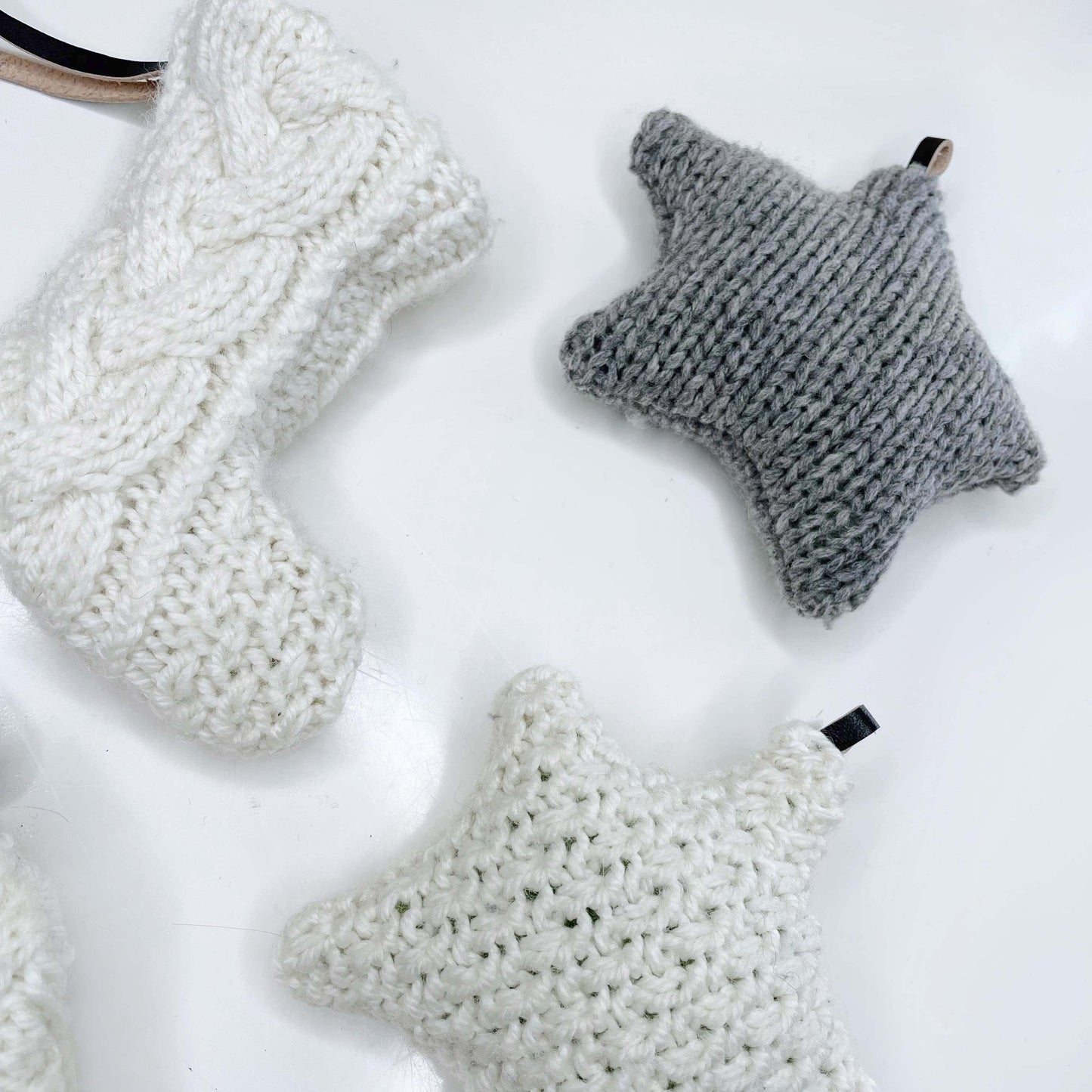 handmade knit plush ornament