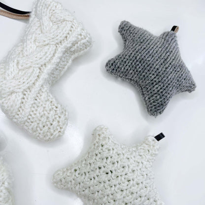 handmade knit plush ornament