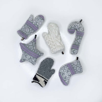 handmade knit plush ornament