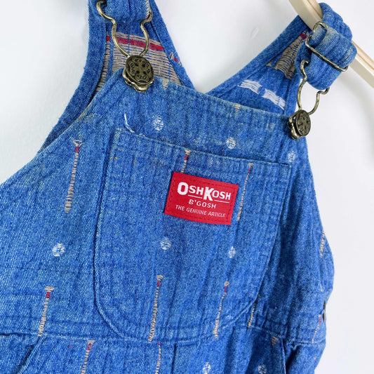 vintage osh kosh baseball overalls made in USA - size 3/6M