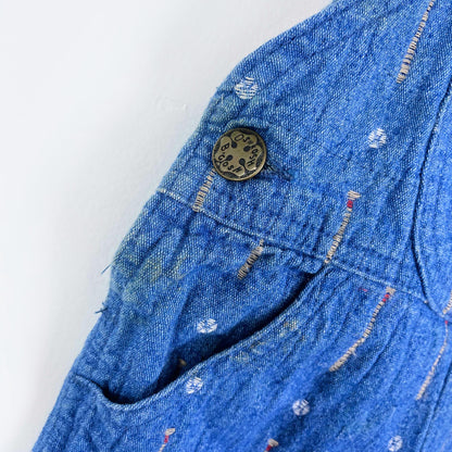 vintage osh kosh baseball overalls made in USA - size 3/6M