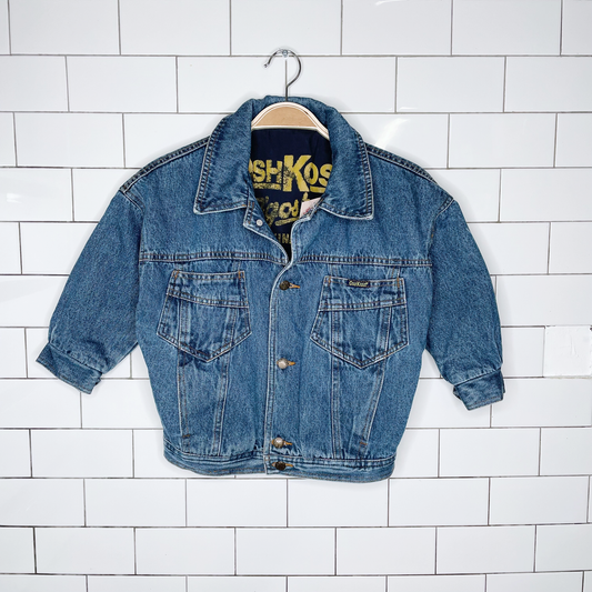 vintage oshkosh oversized denim jacket - size 4