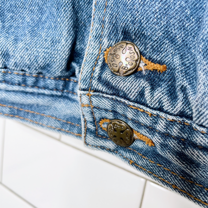 vintage oshkosh oversized denim jacket - size 4