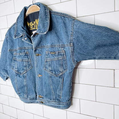 vintage oshkosh oversized denim jacket - size 4