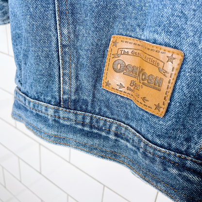 vintage oshkosh oversized denim jacket - size 4