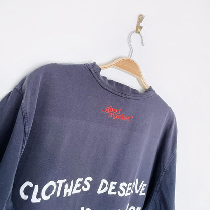 vintage 90s outline x earth activist pocket tee