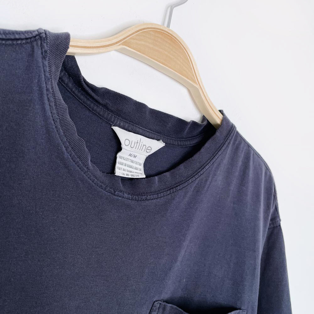 vintage 90s outline x earth activist pocket tee