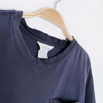 vintage 90s outline x earth activist pocket tee