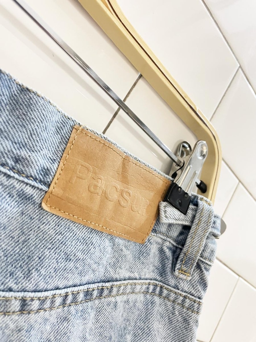 pacsun baggy denim dad cargo shorts - good market thrift store